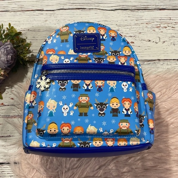 NWT Loungefly Disney Frozen Chibi Mini Backpack Exclusive - Picture 2 of 8
